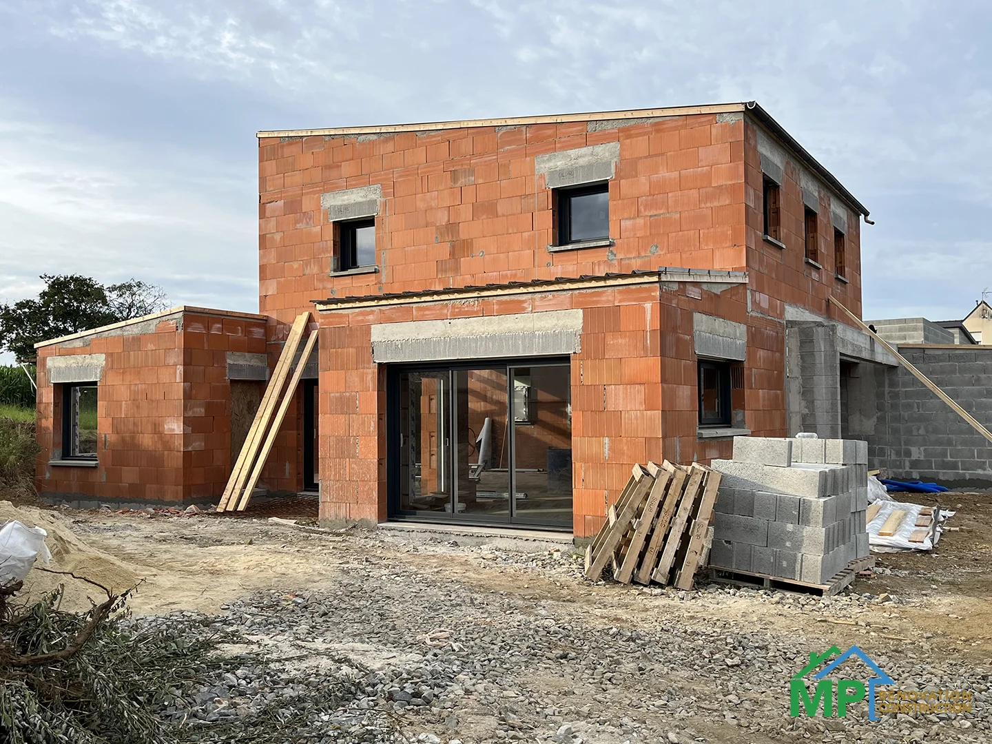 Maçonnerie brique monomur - MP Rénovation Construction